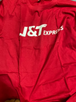 เสื้อยืด J&amp;T Express คอกลม เนื้อผ้าคอตตอน นุ่มและใกล้ชิดเส้นใยธรรมชาติรับประกันคุณภาพจัดส่งจากกรุงเทพฯภายในสามวัน