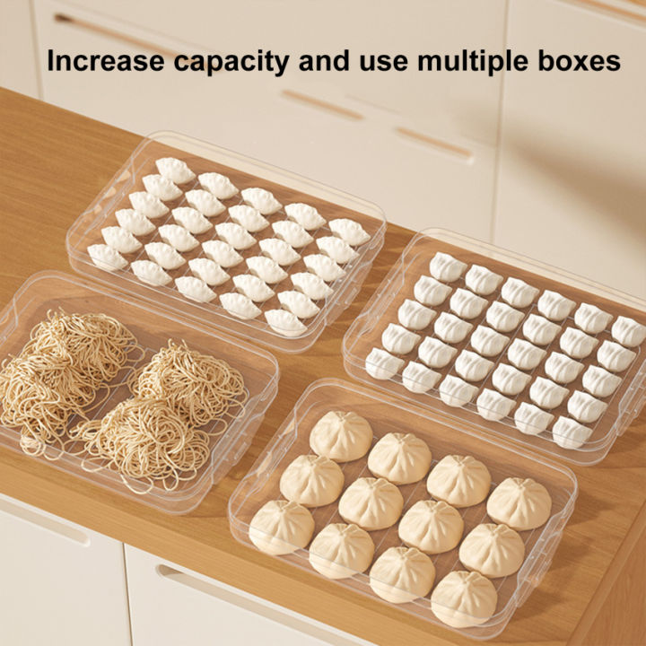 กล่องไข่เกี๊ยวหลายชั้นกล่องเก็บอาหารสดกล่องแช่แข็งในบ้านอาหารเกรดกล่องแช่แข็งอย่างรวดเร็ว