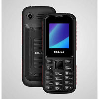 BLU Tank Mini T650 1.8" GSM Unlocked 32MB Dual-SIM Flashlight Cellphone (Black/Red)