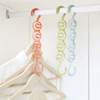 Four Holes Home Hanger Storage Rack Multi-layer Folding Hangers Multipurpose Clothes Hat Pants Save Space Storage Wardrobe Rack