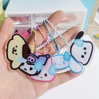 CB พวงกุญแจ keychain พวงกุญแจอะคริลิค จี้การ์ตูน Sanrio Kulome Melody น่ารัก เหมาะกับของขวัญ สําหรับเด็กผู้หญิง พวงกุญแจอะคริลิคใส