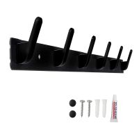 1Pcs Wall Coat Rack /Wall Hook with 6 Hooks for Kitchen Bathroom Entry 2 Installation Methods