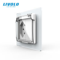 Livolo EU Standard AC 110~250V with Waterproof Cover Switzerland Power Socket for USB VL-C7-C1CHWF-11