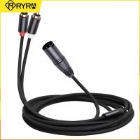 RYRA RCA to 2 XLR 3Pin Audio Cable male to male cable Connecting mixing console microphone tape recorderamplifier line output