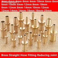 Brass Straight Hose Pipe Fitting Barb Reducing Water Pipe Joint 4 5 6 8 10 12 14 16 19mm Gas Copper Coupler Connector Adapter