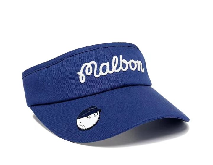 ms-korea-malbon-หมวกกอล์ฟกีฬากลางแจ้งกอล์ฟว่างเปล่าหมวกบังแดดโจ๊กเกอร์ไม่มีหมวก