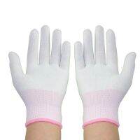 5 Anti-static Gloves Wear-resistant Non-slip Sweat-absorbent Knitted Cotton Sand Thread Thin Work Gloves