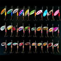 【DT】hot！ FJORD 30 Pcs/lot Spinning Lures Fishing Set Spinner Freshwater Saltwater Accessories Artificial Bait