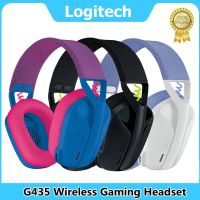 Logitech G435 Lightspeed Bluetooth Wireless Gaming Headphones built-in microphone Dolby For AtmosPC PS4 PS for PC 100 Original