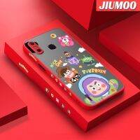 เคส JIUMOO สำหรับ Infinix Smart 4เคส X653 4C อัจฉริยะการ์ตูนทอยสตอรี่ไลท์เยียมเคสโทรศัพท์เนื้อแข็งบางเคลือบผิวด้านขอบสี่เหลี่ยมเคสซิลิโคนกันกระแทกคลุมทั้งหมดเคสป้องกันเลนส์กล้อง