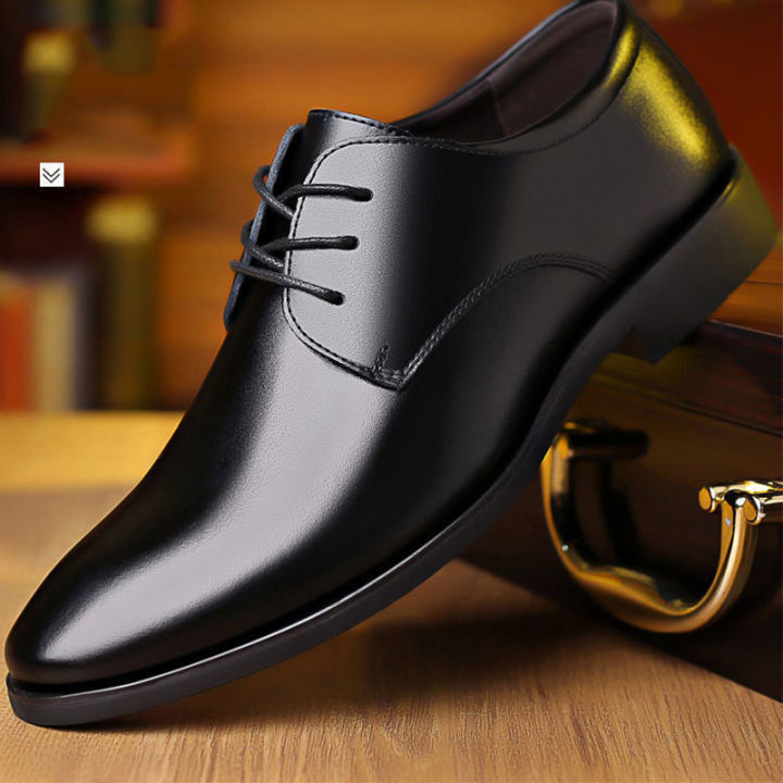 tamias-รองเท้าหนังผู้ชาย-รองเท้าทำงานผู้ชาย-รองเท้าหนัง-รองเท้าผู้ชาย-รองเท้าหนังสีดำ-ชุดลำลองสำหรับธุรกิจ-รองเท้าหนังสีสดใส