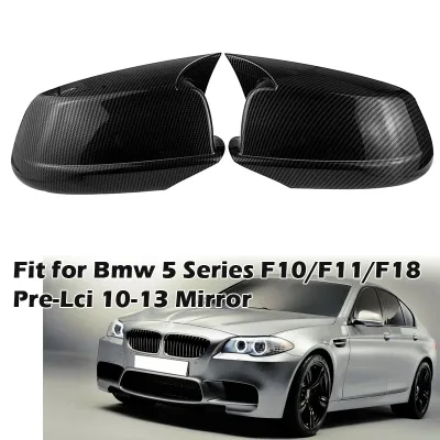 Carbon Fiber Rear View Mirror Cover Side Mirror Cap for BMW 5 Series F10 F11 F18 528I 530I 535I 550I 2011 2012 2013