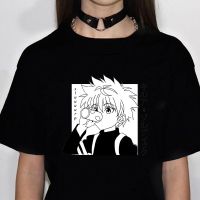 เสื้อยืดลาย Hunter X Hunter Killua สำหรับผู้หญิงเสื้อยืดมังงะแนวสตรีทเสื้อยืดเด็กผู้หญิงกราฟิก2000S