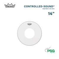 REMO USA. CONTROLLED SOUND® COATED WHITE DOT™ 14" #CS-0114-00