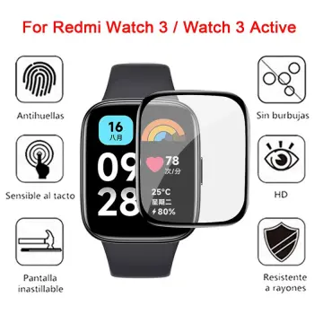 Full Cover Case For Redmi Watch 3 Lite Active Smart Watch Tempered