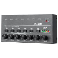 Mini Audio Mixer KTV 6 Channel Professional Stereo Sound Mixer Ultra Low Noise 6 Channel Audio Mixer