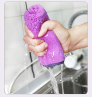 【cw】3PCS Microfiber Kitchen Dish Cloth Multifunction Coral Fleece Absorbent Cleaning Towel Scouring Pad Home Kichen Tool 【hot】