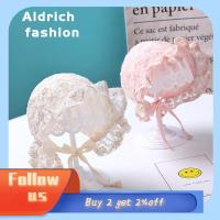 ALDRICH FASHION ประณีตประณีตประณีต ทารกแรกเกิด ลูกไม้ปักลาย อุปกรณ์ประกอบฉากการถ่ายภาพ สาวๆ หมวกกันแดดหมวก หมวกสำหรับเด็ก