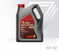 S-OIL 7 SEVEN น้ำมันเครื่องเกรดสังเคราะห์แท้ RED#7 SN 5W-30 สำหรับเครื่องยนต์เบนซิน