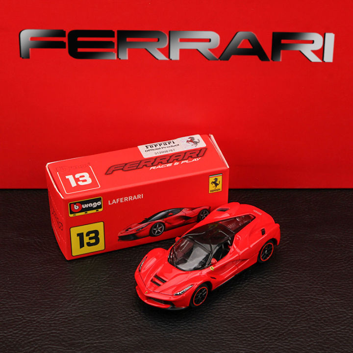 1-64-ferrari-laferrari-enzo-ferrari-f12-f50-458-599-488รถของเล่นโลหะผสมสำหรับของขวัญเด็กคอลเลกชันกล่องแสดง