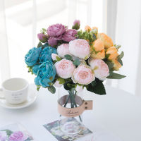 Artificial Flowers  Plants Wedding Bouquet Rose Plastic Silk Flowers For Home Wedding Party Decora Office Table Decora Gaeden Wall Outsize Decoration