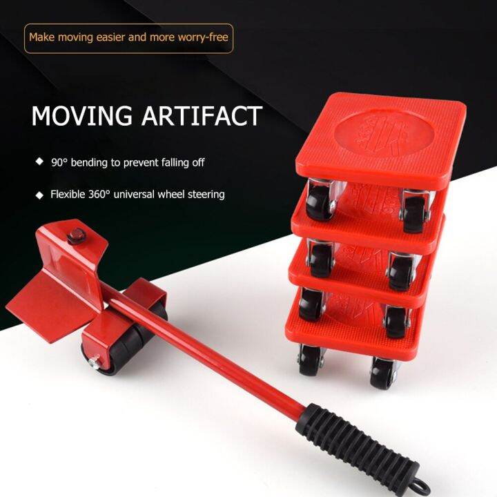 5pcs-furniture-moving-transport-roller-set-heavy-duty-furniture-lifting-moving-tool-wheel-bar-heavy-stuff-lifter-mover-hand-tool-furniture-protectors