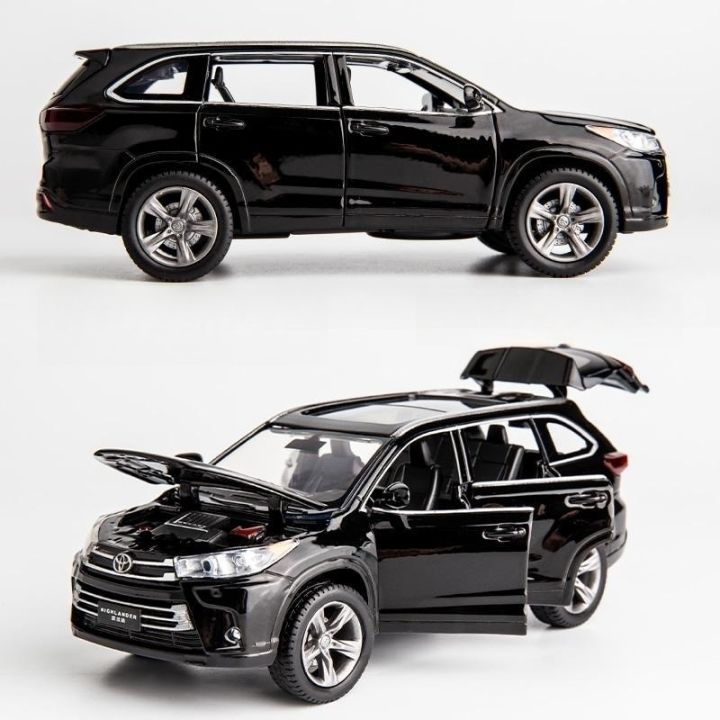 1-32-toyota-highlander-toy-car-diecast-metal-alloy-suv-miniature-jackiekim-sound-amp-light-collection-model-gift-for-boy-kid