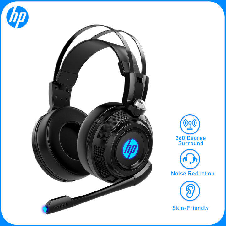 HP H200 Virtual Surround Sound Gaming Headphone Gaming Headset With Microphone Led Light, Skin