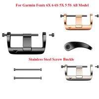 22 26mm Quick Fit Stainless Steel Screw Buckle for Garmin Fenix 5X Fenix 6 Fenix 6X 5 3 3HR 935 Watch Easy Fit Buckle Connector