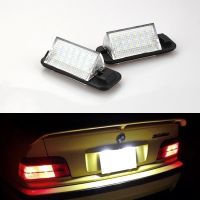 A Set LED License Light For Bmw E36（1992-1998）3 Series M3 318i 325i 12V 18SMD Canbus Plate Number Lighting Lamp Bub