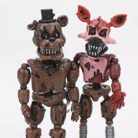 ฟิกเกอร์ชิ้น/เซ็ต6รูปฝันร้าย FNAF Bonnie Foxy Freddy Fazbear ตุ๊กตาหุ่นนักฆ่า PVC ตุ๊กตาต่อสู้ฟิกเกอร์แอ็คชั่น