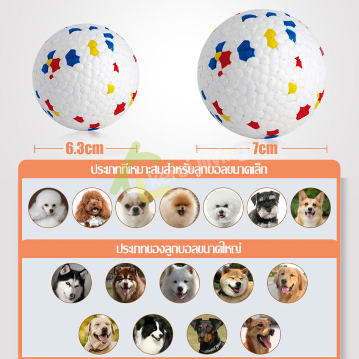 ลูกบอล-บอลยาง-ของเล่นหมา-dog-ball-toy-ของเล่นขัดฟัน-ลูกบอลยางกัด-บอลหมา-ของเล่นสุนัข-ของเล่นสัตว์เลี้ยง-ทนทานต่อการกัด-บอลโยนสุนัข-มี-2-ขนาด