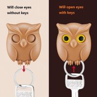 1PCS Cute Owl Shape Wall Hook Key Holder Wall Sticker Keep Keychains Key Hanger Hooks for Wall Hanging Hook Kitchen Home