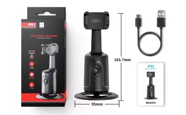 0telesin-ถ่ายภาพอัจฉริยะ-gimbal-selfie-360-rotation-auto-face-tracking-360-การติดตามใบหน้าอัตโนมัติ-แท้100