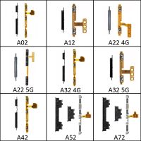 เหมาะสำหรับ Samsung A02 A12 A22 A32 A42 A52 A52s A72 LTE 4G 5G เปิดปิดโทรศัพท์ของแท้คีย์ด้านข้างเฟล็กซ์ปุ่มปรับระดับเสียง