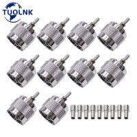 10ชิ้น N ชายจีบเชื่อมต่อ N ประเภทเสียบอะแดปเตอร์สำหรับ RG316 RG174 RG179 50Ohm การสูญเสียต่ำ RF C Oaxial เชื่อมต่อ