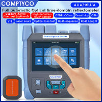 COMPTYCO OTDR AUA-716U สะท้อนโดเมนเวลาแบบออปติคอลฟังก์ชัน9-In-1พร้อมตัวระบุตำแหน่งความบกพร่องทางสายตาเครื่องวัดพลังงานแสง1610nm ตัวทดสอบไฟเบอร์ออปติก