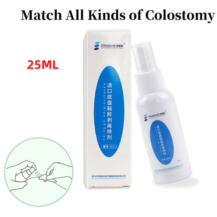 25ml/box Ostomy Adhesive Wipeoff Spray Nonirritating to Remove Ostomy