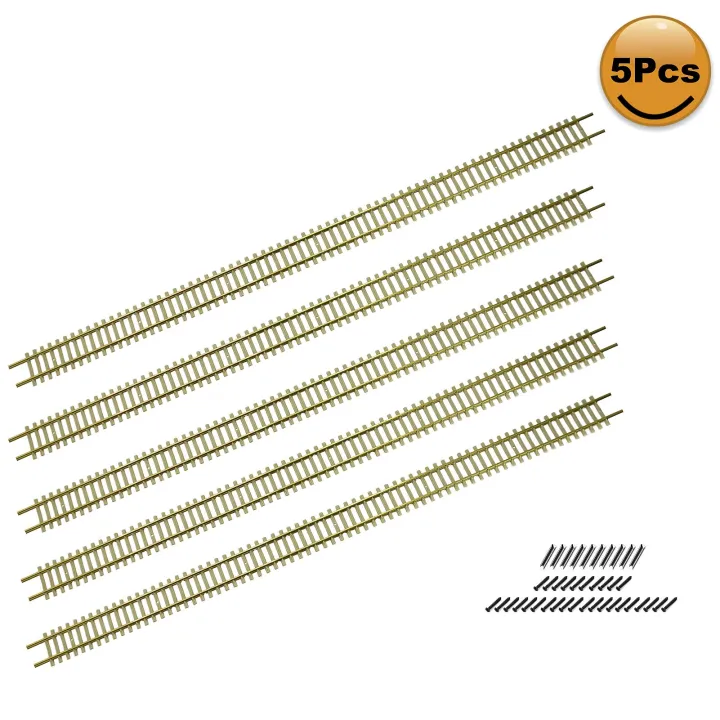5Pcs HO Scale 187 Track Flexible Rail 46Cm With Rail Joiners