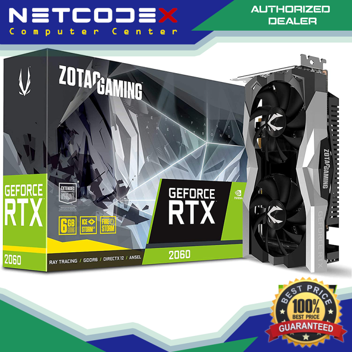 ZOTAC Gaming GeForce RTX 2060 Twin Fan 6GB GDDR6 192-bit Gaming