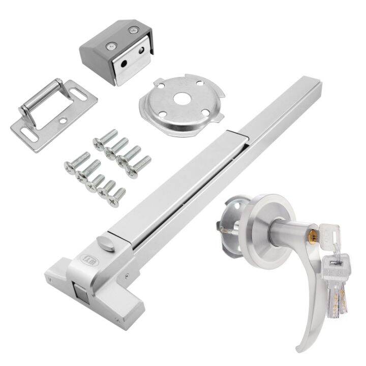 (Push Bar for Door Lock)Door Push Bar Panic Exit Device with Exterior ...