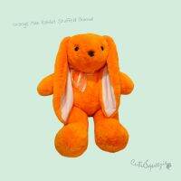 ตุ๊กตากระต่ายมิร่า สีส้ม ปักรูปหัวใจ  Orange Mila Rabbit Stuffed Animal