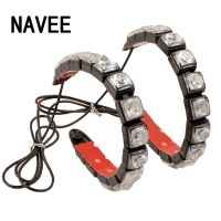 Flexible 2PCS Led Strip C ar D RL Waterproof Fog Light C ar Styling Daytime Running Lights C ar Styling Stretchable Signal Light