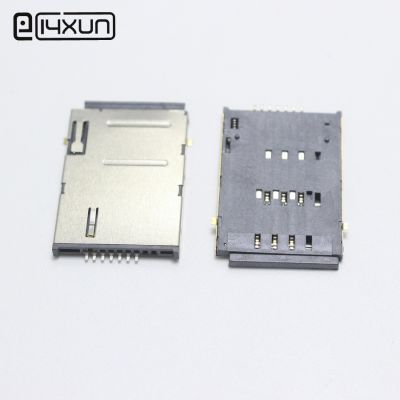 ✓ 1pcs 7P Self Push SIM Memory Card Holder 6 1P Adapter Connector For phone Tablet PC