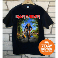 NEW (สต็อกเพียงพอ) 2023 Iron Maiden Tour De France T-Shirt Rare Gildan Large Casual Tee Birthday Giftคุณภาพสูง size:S-5XL