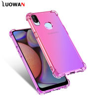 LUOWAN Gradient สำหรับ Huawei Nova 3i /P Smart Plus, Gradient สีเคสโทรศัพท์ Ultra Slim Crystal Clear ป้องกัน TPU กันชนฝาหลังสำหรับ Huawei Nova 3i /P Smart Plus