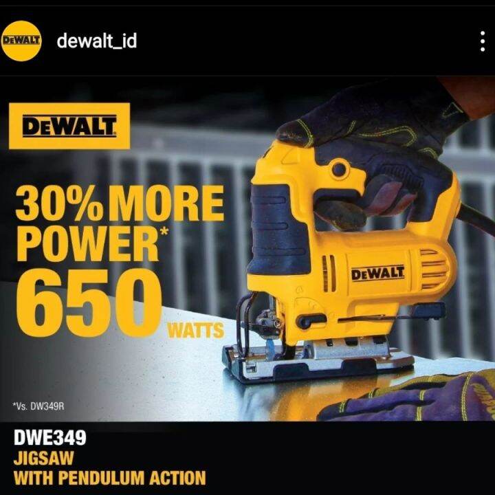 Jigsaw Dewalt DWE349B1 Gergaji Kayu Triplek Variable Speed Lazada Indonesia