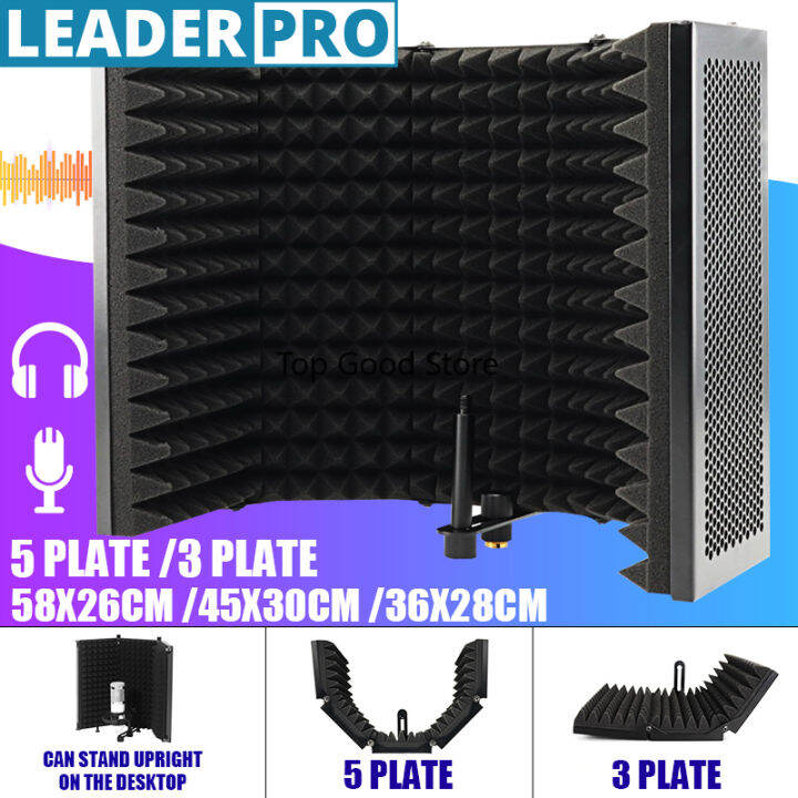 Microphone Acoustic Isolation Shield Foldable Acoustic Foams Panel