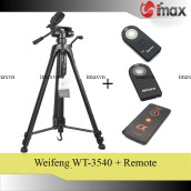 Chân máy ảnh Tripod Weifeng WT3540 + Remote cho máy ảnh