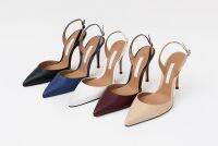 All-Match 2021 New Mid-Heeled Female Summer Korean Fashion  High-Heeled Pointed Leather Hollow Fine Heel Baotou Sandals